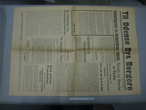 Plakat om folkestrejken 1943
